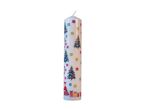 Alison Gardiner Christmas Trees Pillar Advent Candle (non-fragranced)