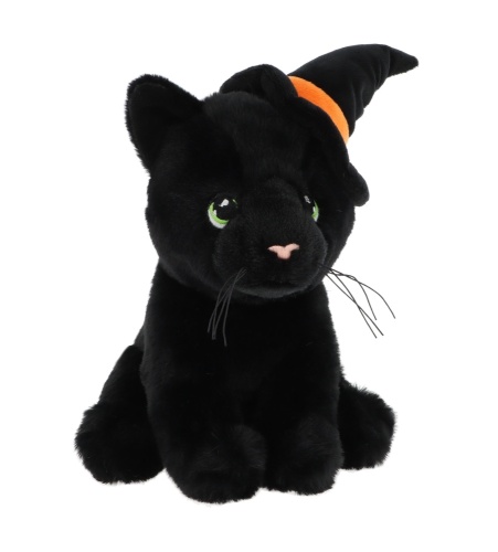 Keel Toys Keeleco Black Cat in Witches Hat Plush Soft Toy 20cm