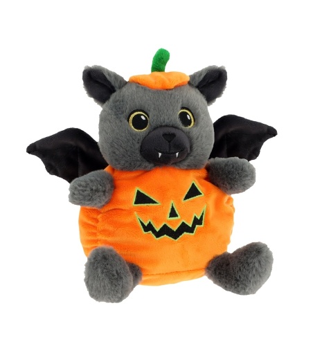 Keel Toys Bat in Pumpkin outfit 16cm Plush Soft Toy Halloween