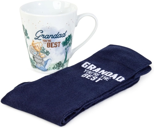 Me to You Grandad You're The Best Mug and Socks Gift Set