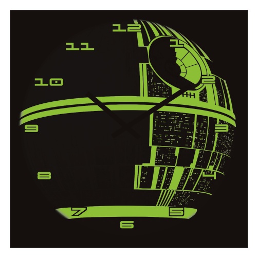 Star Wars Death Star Glow in the Dark Wall Clock