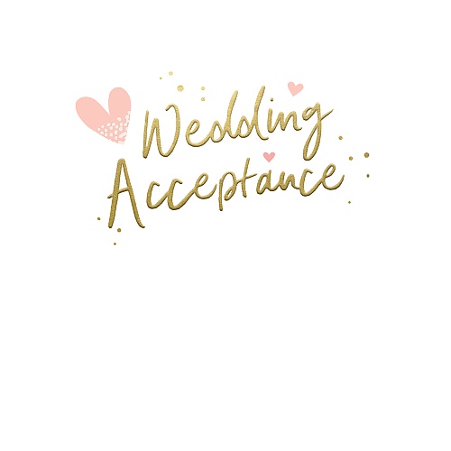 Wedding Acceptance Card