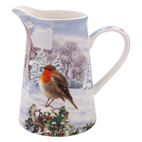 Christmas Robins Jug Gift Boxed