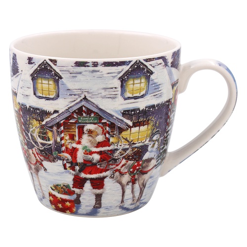 Santa Christmas Mug with Hot Chocolate Bomb Gift Set