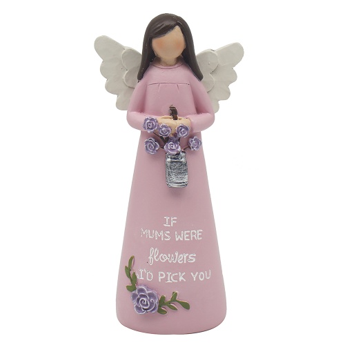 Pink Angel If Mums Were Flowers I'd Pick You Figurine