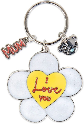 Me to You Mum I Love You Flower Keyring Tatty Teddy