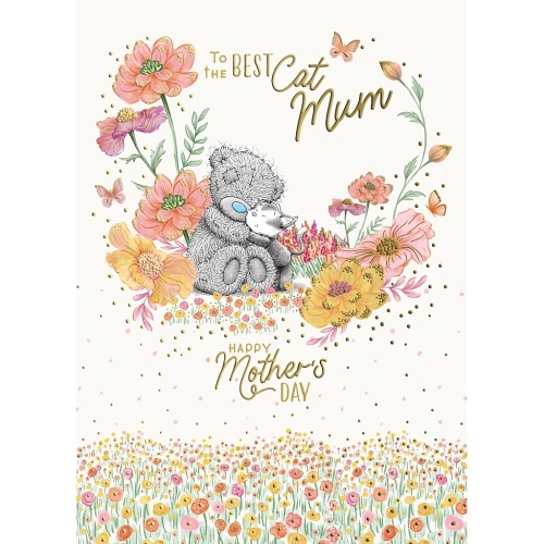 Me to You Tatty Teddy To the Best Cat Mum Mother's Day Card