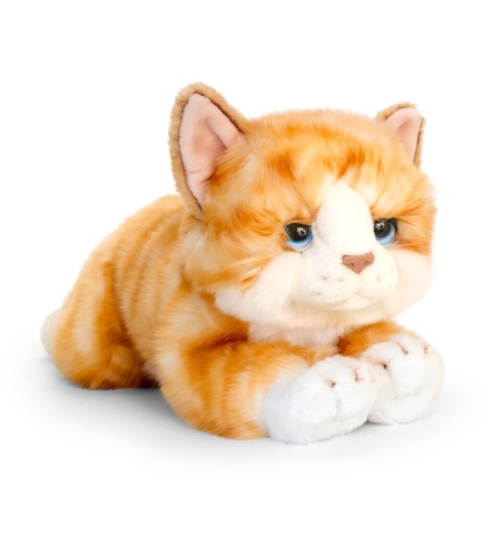 Keel Toys Signature large Cuddle Cat Ginger Kitten 32cm Plush Soft Toy
