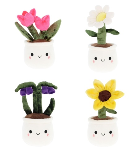 Keel Toys 12cm Flower Plant Bobballs Beanie Plush Toy Random Design Sent