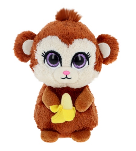 Keel Toys 14cm Motsu Charms Beanie Plush Monkey Cat Bunny Dog Random Design Sent