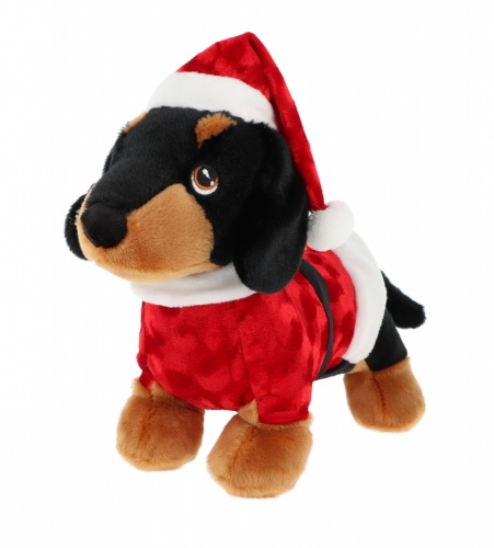 Keeleco Dachshund in Christmas Outfit 25cm Soft Toy Keel Toys 3 assorted Designs