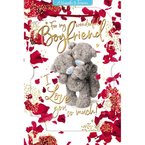 Me to You For My Wonderful Boyfriend Valentines Day Card Tatty Teddy