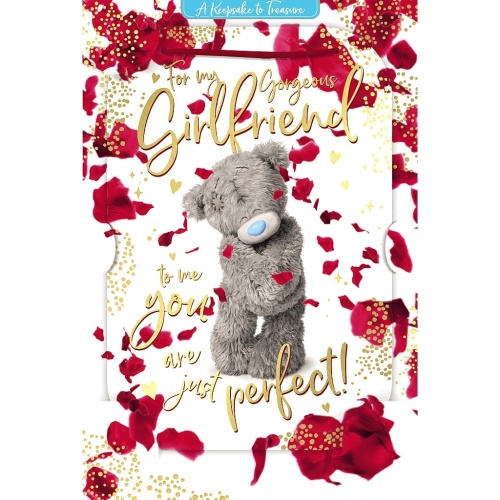 Me to You Gorgeous Girlfriend Valentines 3D Day Card Tatty Teddy