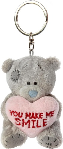 Me to You You Make Me Smile Plush Pink Heart Keyring Tatty Teddy