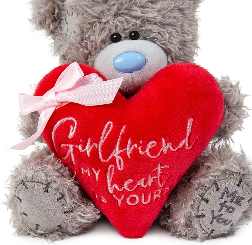 Me to You 7'' Girlfriend Red Plush Heart Bear Tatty Teddy