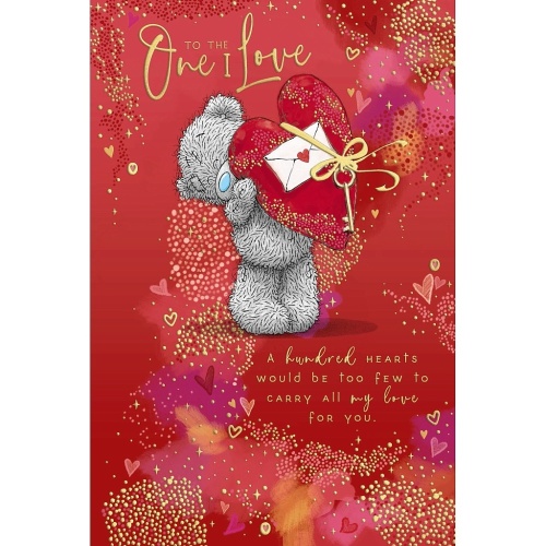 Me to You One I Love Valentines Day Card Tatty Teddy