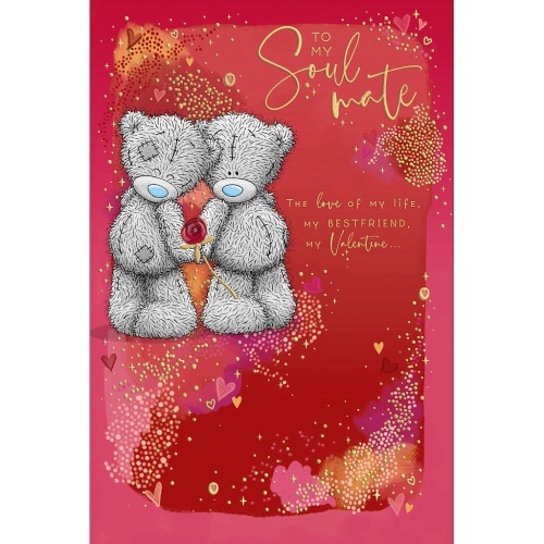 Me to You To My Soulmate Valentines Day Card Tatty Teddy