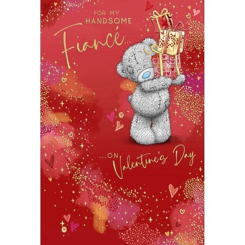 Me to You Tatty Teddy Handsome Fianc Valentines Day Card