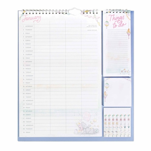 Me to You Household Planner 2025 Calendar Stickers Sticky Notes & Things to Do