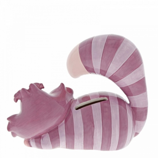 Disney Enchanting Twas Brillig Cheshire Cat Ceramic Money Bank / Money Box