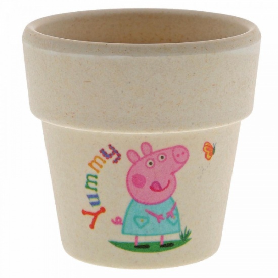 Peppa Pig Organic Bamboo Egg Cup Dinner Set