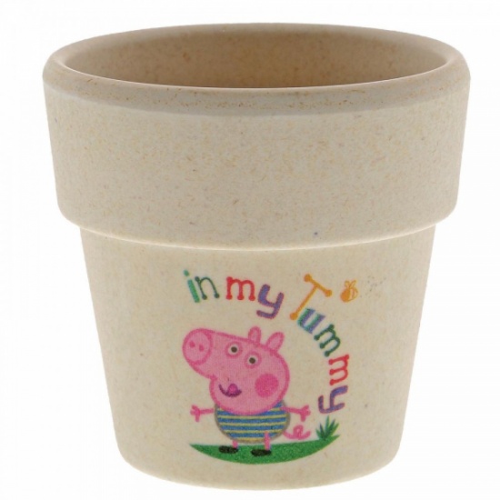 Peppa Pig Organic Bamboo Egg Cup Dinner Set