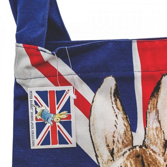 Beatrix Potter Peter Rabbit Union Jack Cotton Tote Bag / Shopping Bag