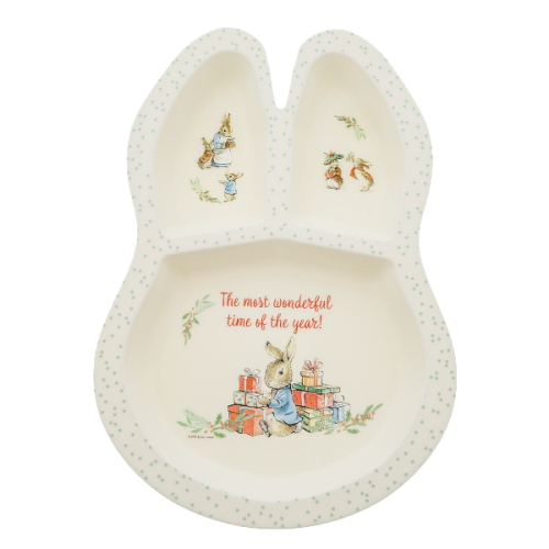 Peter Rabbit Christmas Dinner Set Mug Plate Bowl & Cutlery