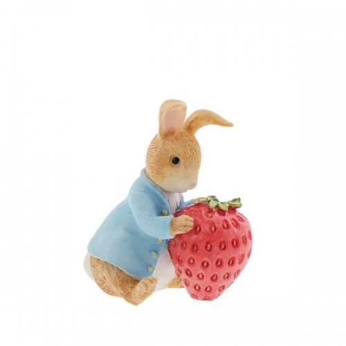 Beatrix Potter Peter Rabbit with Strawberry Figurine