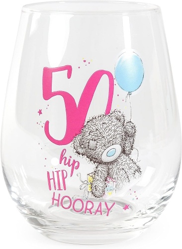 Me to You 50th Birthday Stemless Wine Glass Gift Boxed