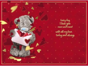 Me to You Tatty Teddy - My Amazing Husband Anniversary Card - 3D Effect
