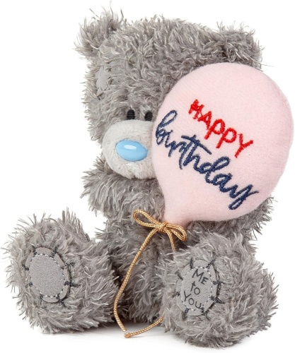 Me to You Happy Birthday  4'' Plush Bear Tatty Teddy