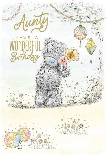 Me To You Tatty Teddy Aunty Have A Wonderful Birthday Card