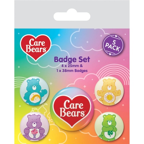 Care Bears Button Badge Set of 5 badges Design 2