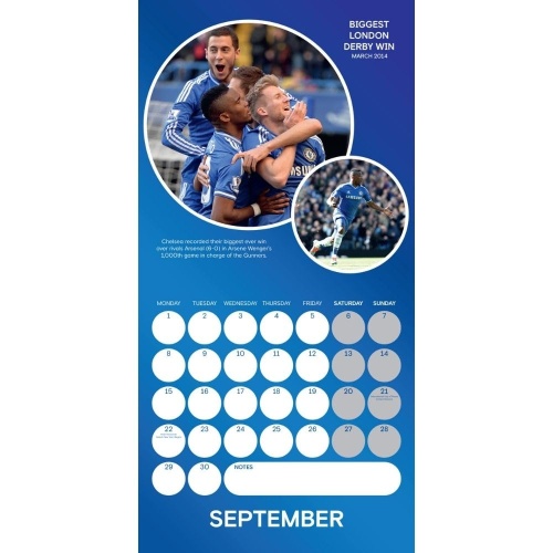 Chelsea FC Legends 2025 Wall Calendar