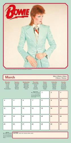 David Bowie Official 2024 Wall Calendar