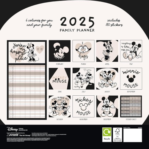 Disney Mickey & Friends Classics 2025 Calendar