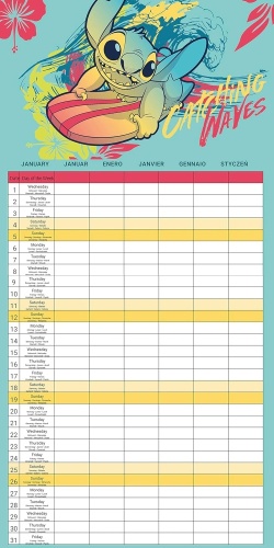 Lilo & Stitch 2025 Family Planner Calendar Disney