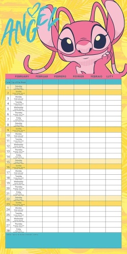 Lilo & Stitch 2025 Family Planner Calendar Disney