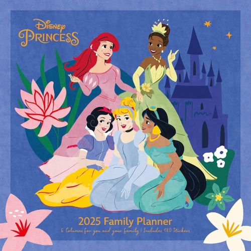 Disney Princess Family Organiser 2025 Calendar