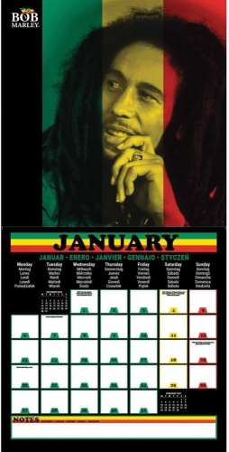 Bob Marley 2025 Official Calendar