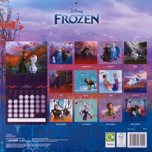 Disney Frozen 2025 Wall Calendar