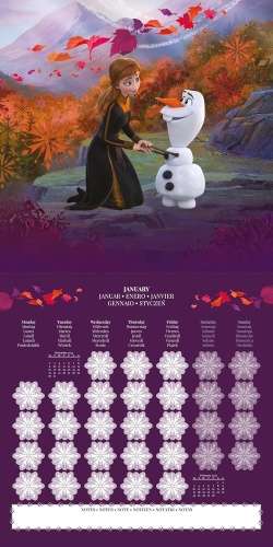 Disney Frozen 2025 Wall Calendar