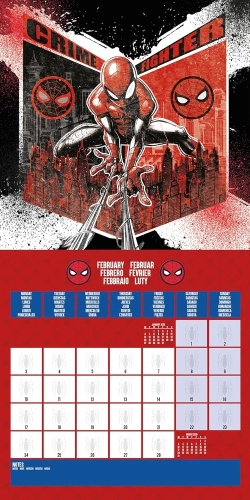 Marvel Spider-Man 2025 Square Wall Calendar