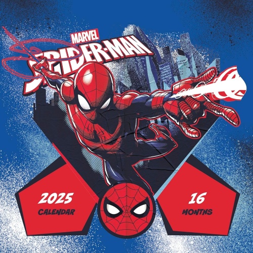 Marvel Spider-Man 2025 Square Wall Calendar