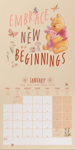 Disney Winnie The Pooh Official 2025 Calendar