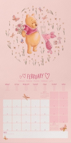 Disney Winnie The Pooh Official 2025 Calendar