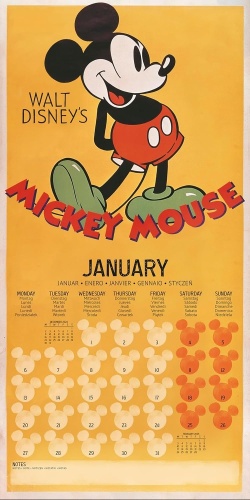 Disney Mickey Mouse 2025 Calendar