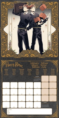 Harry Potter Magical 2025 Wall Calendar