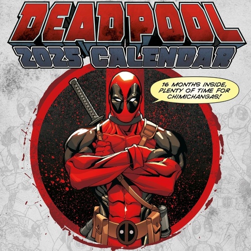 Deadpool Marvel Comics Official 2025 Calendar